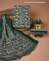 PREMIUM GOTA PATTI COTTON SUIT SET WITH COTTON DUPATTA(BFCOTGH76)